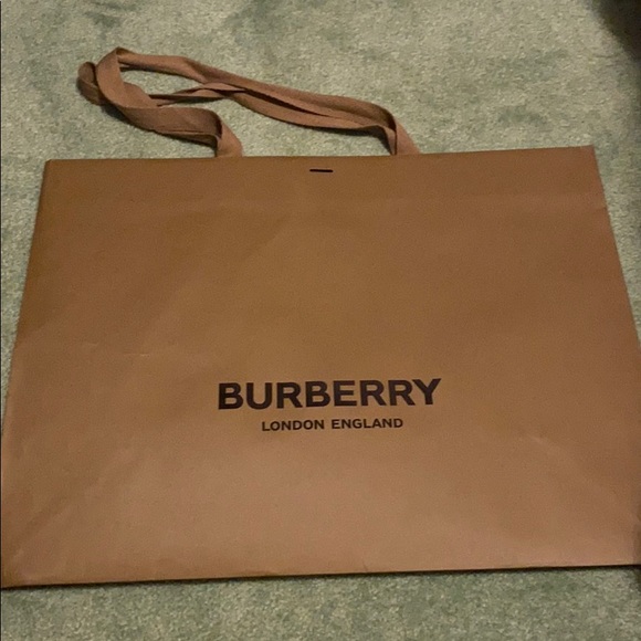 burberry paper shopping bag